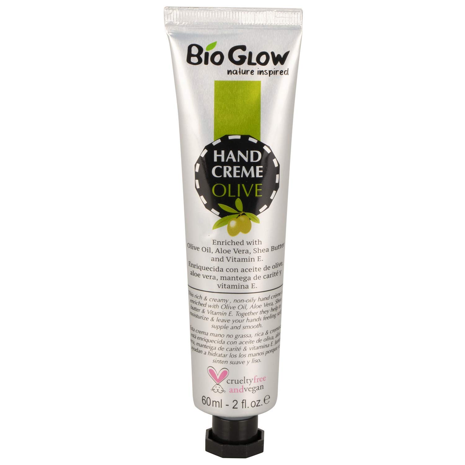 Bioglow Olive - Cruelty Free Vegan Hand Cream 60ml - 3 Packs