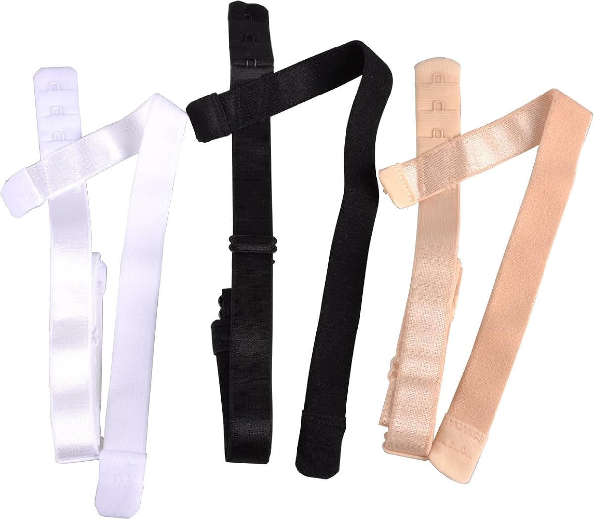 Lady Up 3 Pieces Low Back Bra Converter Adjustable Bra Strap Extender