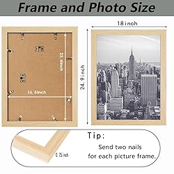 Solid Wood A2 Picture Frame 16.5x23.4 Black Poster