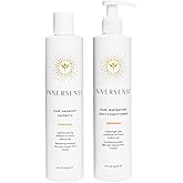 INNERSENSE Organic Beauty - Pure Harmony Hairbath Shampoo + Inspiration Conditioner Duo | Non-Toxic, Cruelty-Free, Clean Haircare (10 fl oz each)