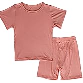 JWWN Toddler Girls Boys Short Sleeve Pajamas Set Little Kids Sleepwear 2 Piece Summer Loungewear 1-6Years