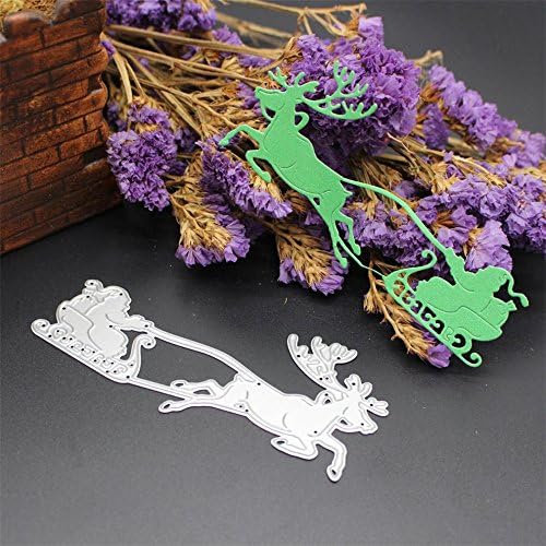 Home Decor, FIRERO Merry Christmas Metal Cutting Dies Stencils Scrapbooking Embossing DIY Crafts (L)