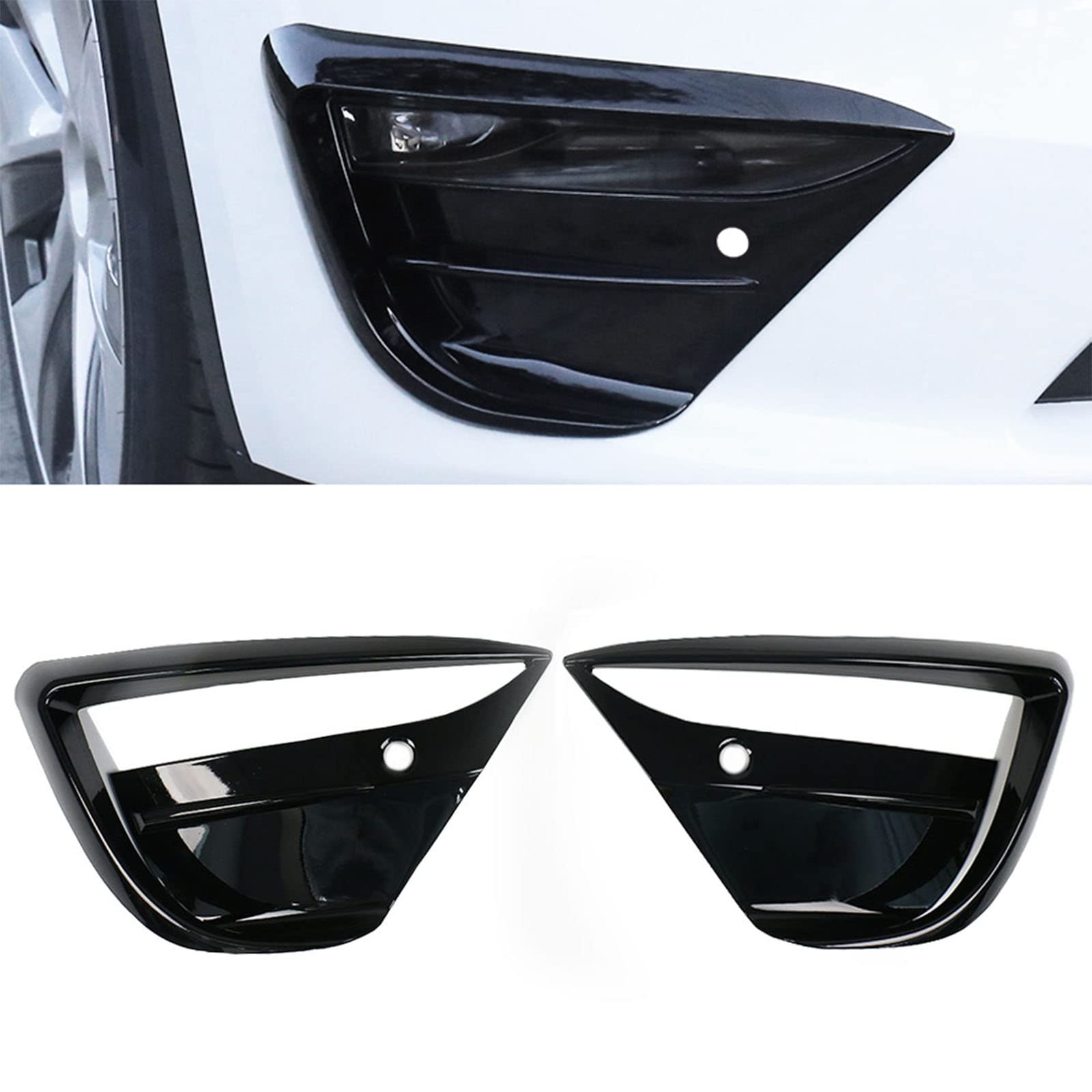 Clearsurface Tesla Model 3 Fog Light Precut Yellow Vinyl Tint Kit Overlays Wrap Film USA Made