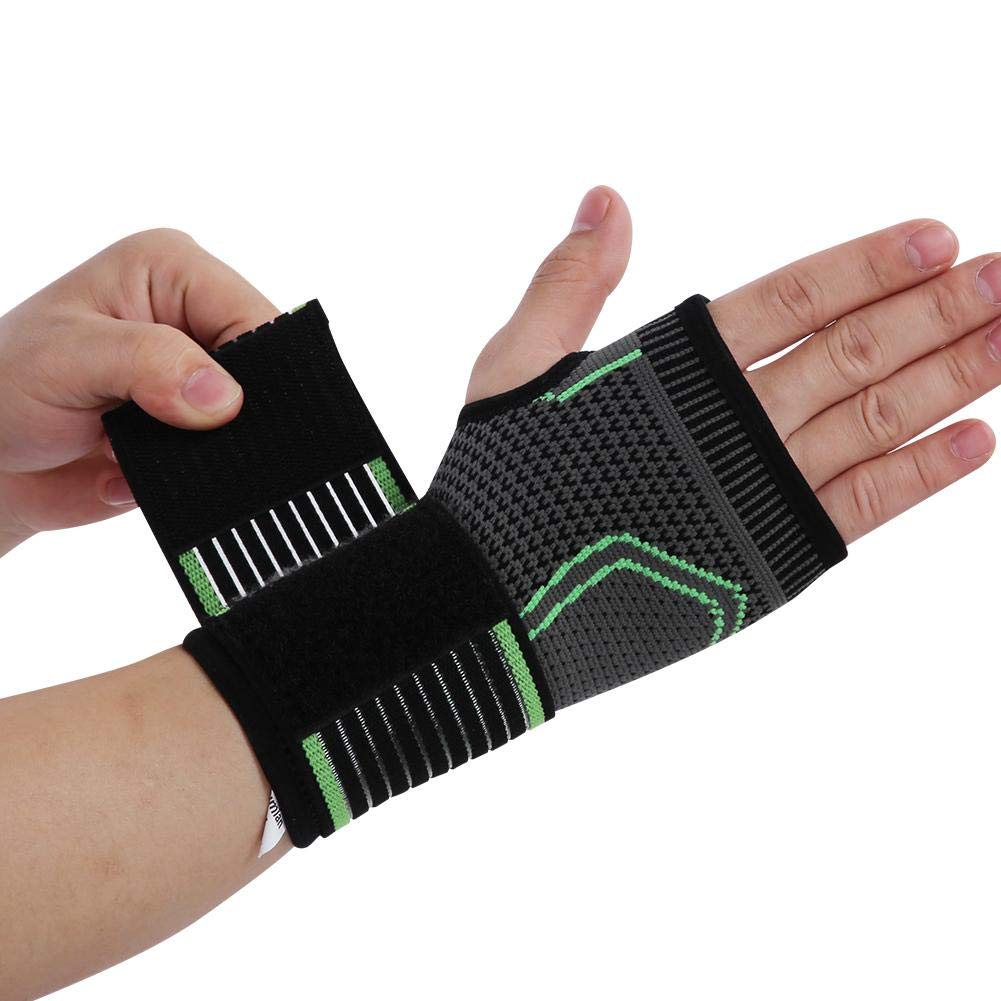 Zerone Adjustable Wrist Brace, Unisex Sport Wristband Bracer Knitting Pressurized Wrist and Palm Brace Guard Bandage with Pressure Belt,Relieve Carpal Tunnel and Wrist Pain(XL)