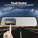 BOSCAM Touch Screen Backup Camera Mirror Dash Cam Waterproof Back up Car Camera and 4.5-inch Full HD 1080P Rear View Mirror Cam Video Recorder with G-Sensor,Loop Recording, Motion Detection