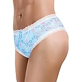 Littleforbig Unisex Hipster Briefs Cottagecore Pattern Mesh Shaping Tucking Gaff Briefs