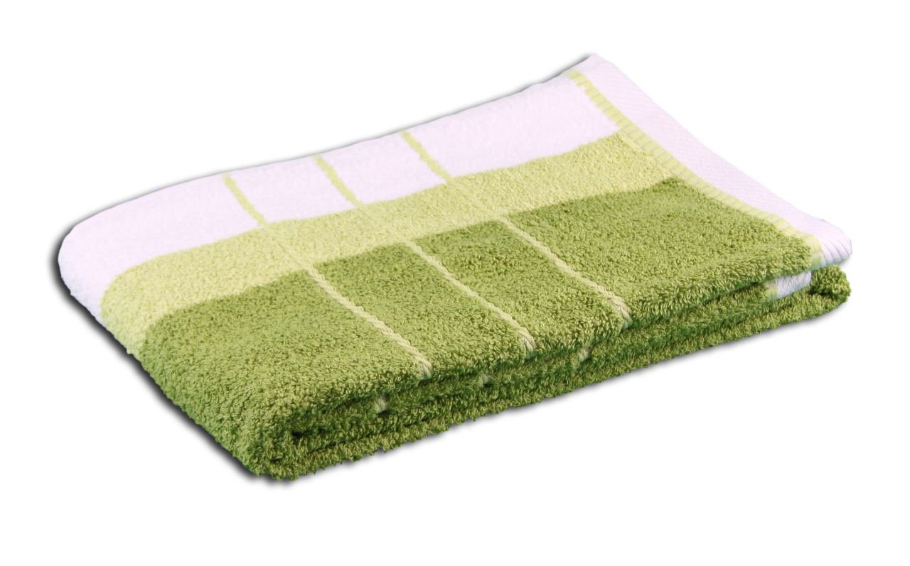 Gözze - Beach Towel, 100% Baumwolle, Berlin, Striped, 70 x 140 cm - Lime/White