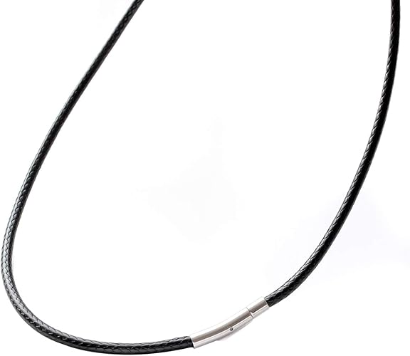 Amazon Sciolto チョーカー ネックレス チェーン 紐 黒 メンズ レディース ワックスコード サージカルステンレス 太さ3mm 長さ50cm ネックレス 通販 Amazon Sciolto チョーカー ネックレス チェーン 紐 黒 メンズ レディース ワックスコード サージカルステンレス 太さ3mm 長さ50cm ネックレス 通販