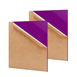 Eszeoee 2 Pack 16'' x 20'' Opaque Purple Acrylic
