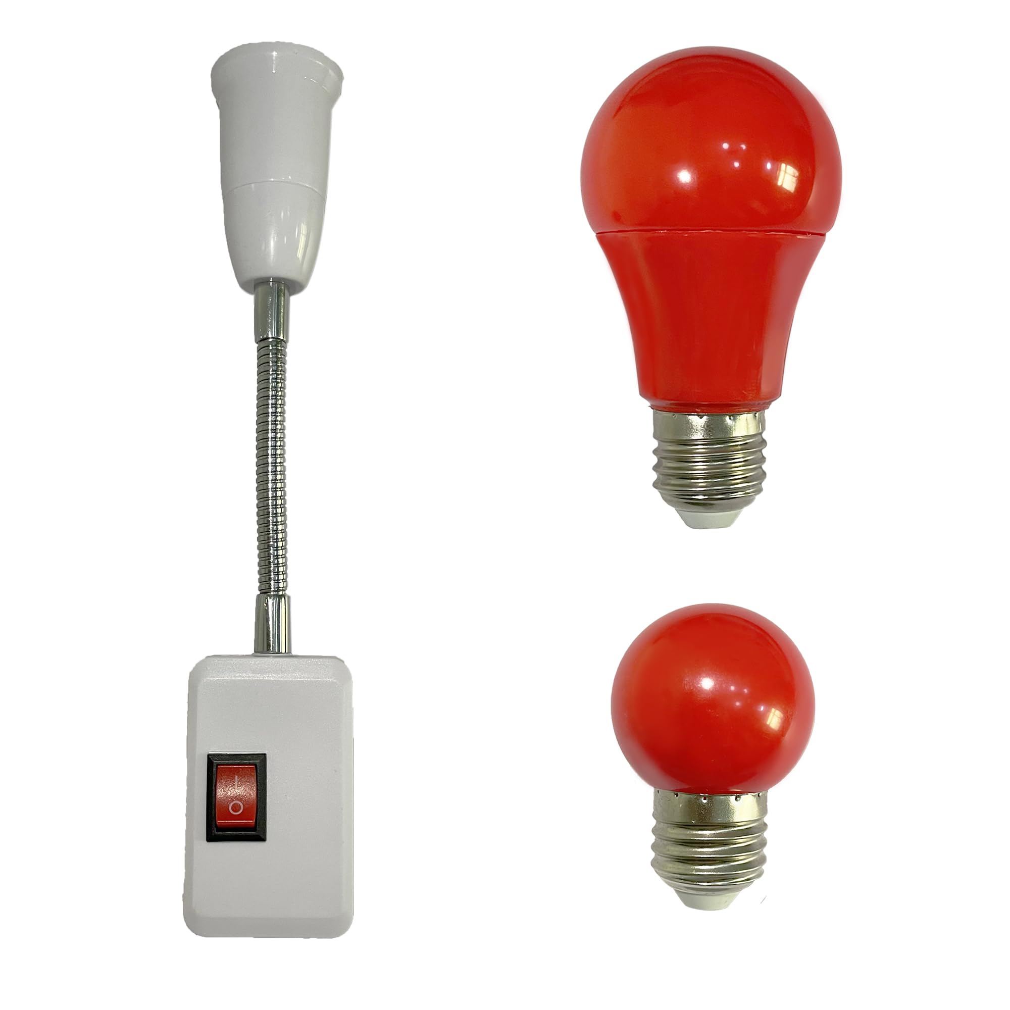 Photo 1 of **DIFFERENT PLUGIN **YCCLDIPL Darkroom Safelight Portable Red Lamp, E27 LED Screw Mouth Wall Light 360 Degree Desk Light with Switch