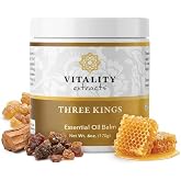 Vitality Extracts Three Kings Balm - 6oz, Frankincense, Myrrh, Sandalwood, Sacred, Ultra-hydration, Relief from Discomfort, Soft Skin