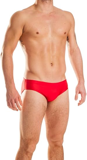Gary Majdell Sport Men's Cheeky Brief Bikini Swimsuit - Bold Prints, Quick-Dry Fabric