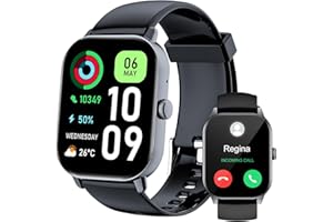 ISKOVI Smart Watch for Men Women Answer/Make Calls,Smartwatch with Heart Rate Sleep Counter Fitness Tracker, 100+ Sport Modes IP68 Waterproof Step Counter Smartwatch for iOS Android.