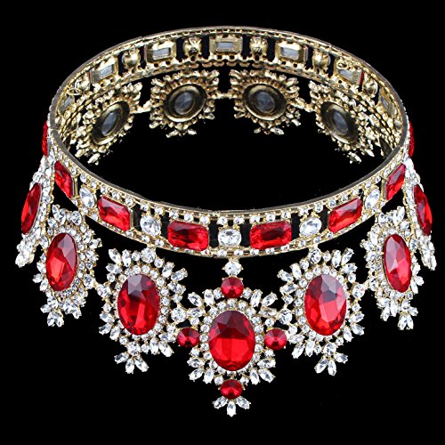 Stuffwholesale Crystal Rhinestone Full Size Royal Crown Tiaras Pageant