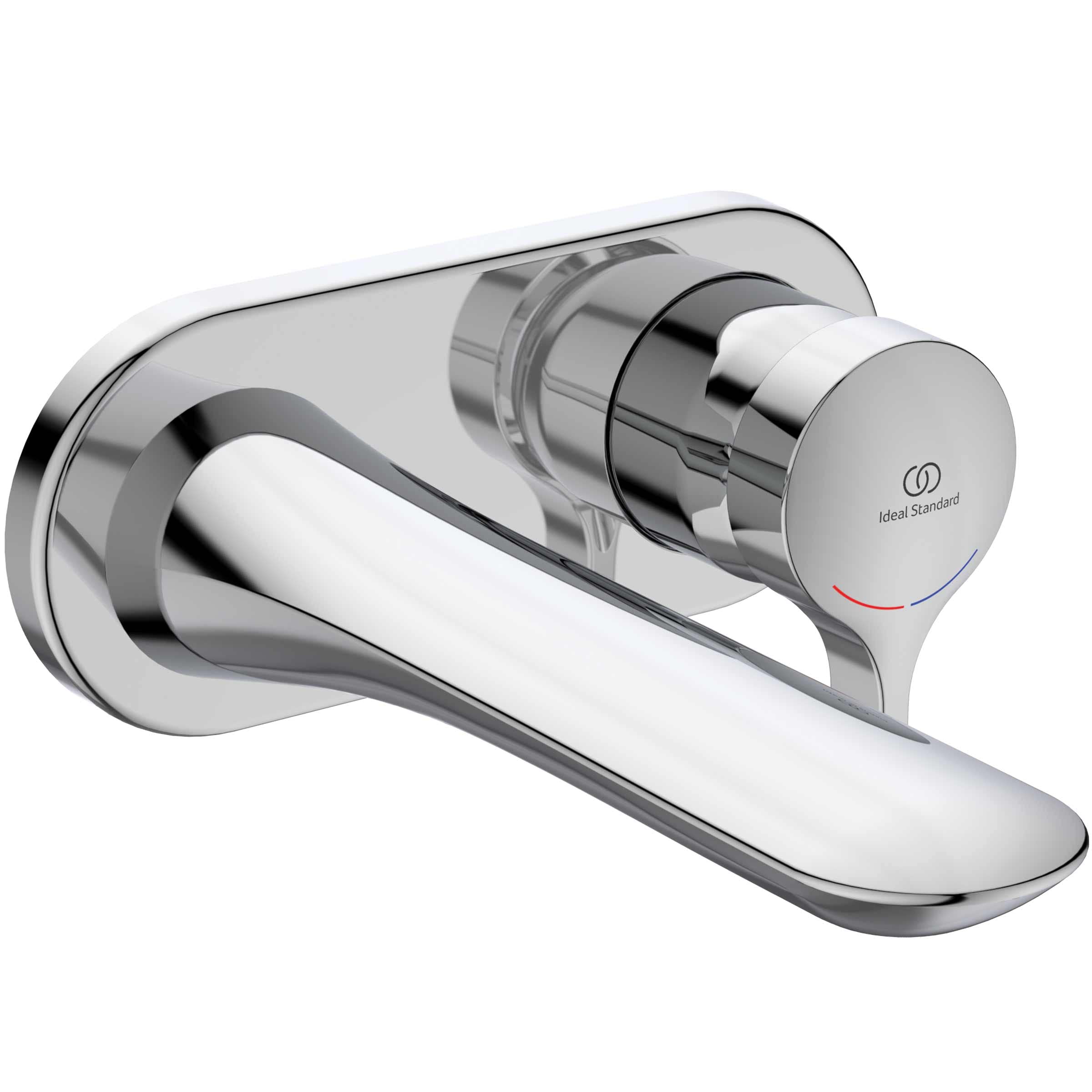 Ideal Standard Melange A5591AA Wall Mounted Basin Mixer Tap with Spout Water Saving Chrome