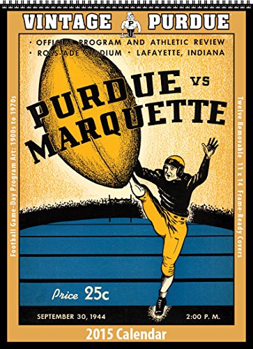 Purdue Boilermakers 2015 Vintage Football Calendar by Asgard Press
