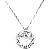 BNQL Cheerleader Necklace Cheerleader Gifts Cheerleading Jewelry Gift for Cheerleader Cheer or Team