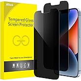 JETech Privacy Screen Protector for iPhone 14 Plus 6.7-Inch, Anti Spy Tempered Glass Film, 2-Pack
