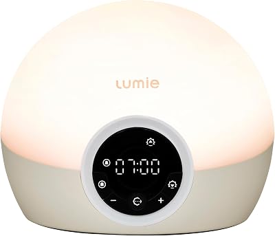Lumie Bodyclock Spark 100 Wake-Up Light Alarm Clock White Off-White