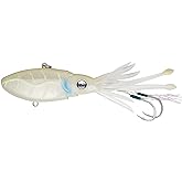 Nomad Design Original Squidtrex Patented Vibrating Fishing Lure - TPE Soft Plastic Lure Bait for Saltwater with Strong BKK Assist Hooks, Fishing Bait that Catches Many Species
