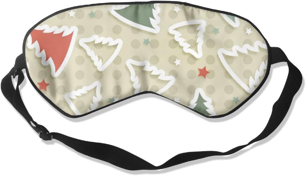 Christmas Tree Pattern Super Soft,super Smooth And Muibery Silk Sleeo Eye Mask