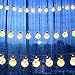 16ft Christmas String Lights Christmas Lights Decorations Snowman 30 LED Lights Battery Operated Indoor Outdoor Christmas Decor for Xmas Tree Lawn Patio Garden Home Wedding Party, Warm White