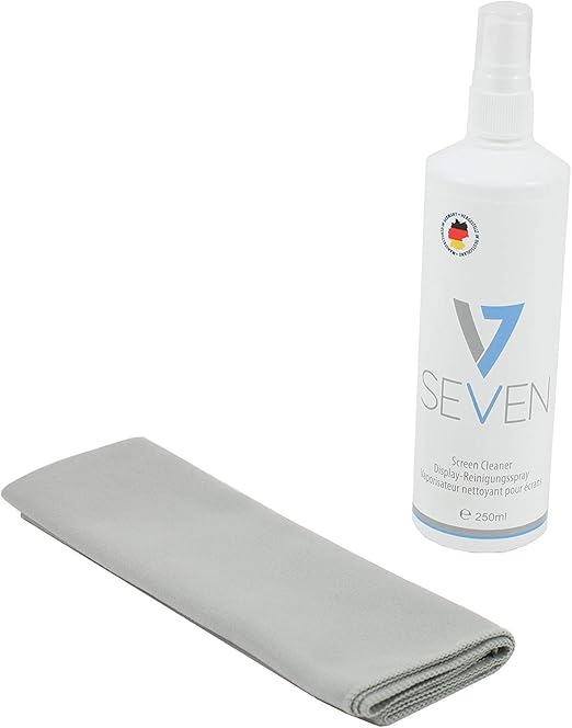 V7 VCL1623 Kit de Limpieza para Equipos electrónicos (paño de Limpieza 40 x 40 cm, 250 ml