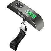 Longang Digital Hanging Luggage Scale with Backlit for Travel, Portable Handheld Suitcase Weight Scale with Hook, 110 Pounds,