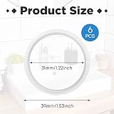 Outus 6 Pcs Sink Plug Rubber O-Ring Seal Gasket 31/39mm Replacement view 2
