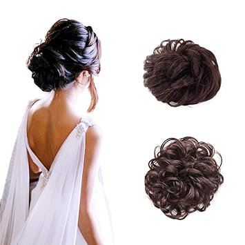 Amazon Com Abujia Messy Bun Hair Piece Hair Bun Extension Wavy