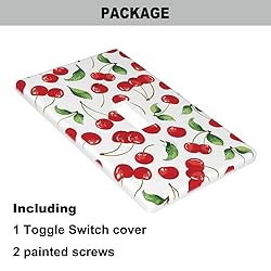 Pznen Cute Cherry Single Toggle Light Switch Cover
