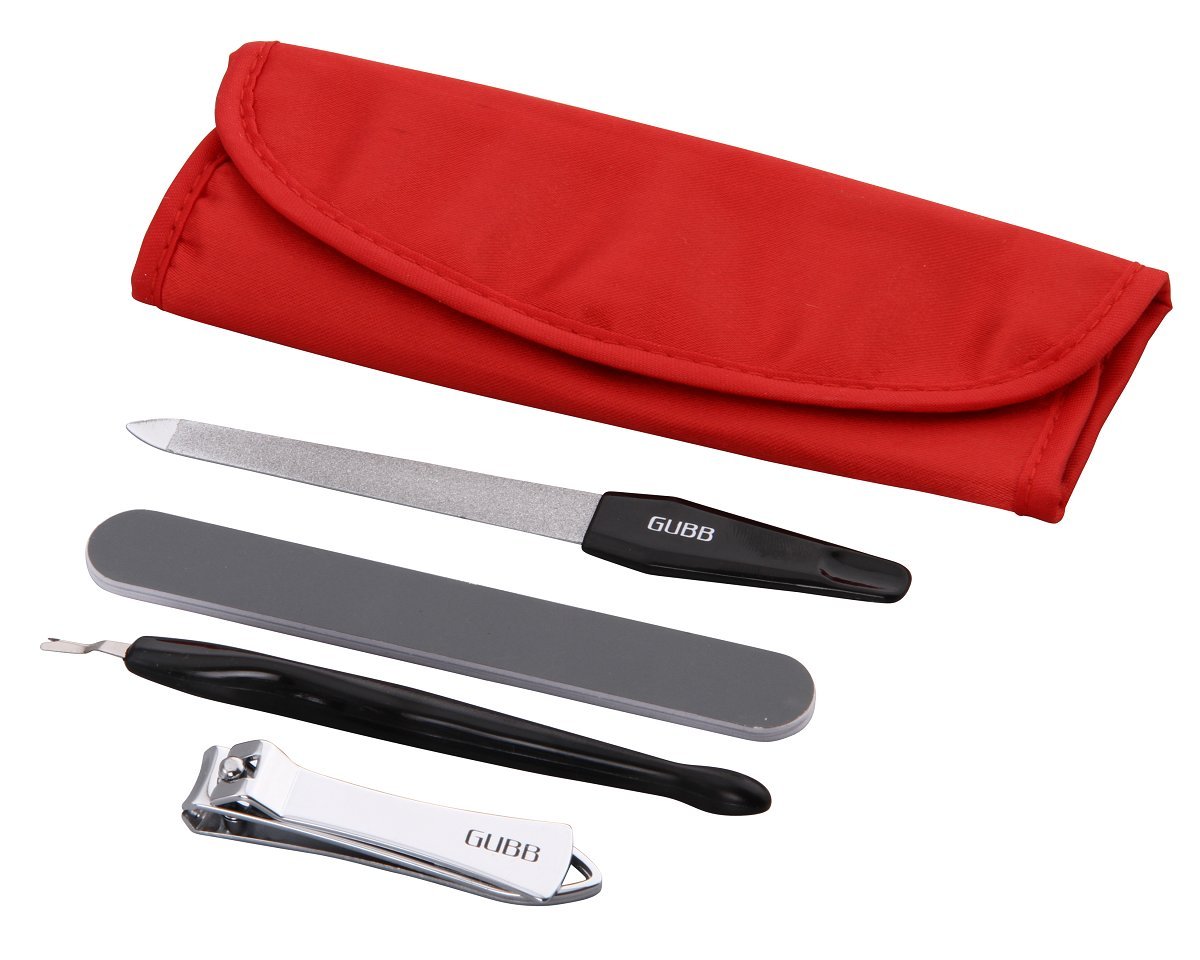 GUBB USA Manicure Metal and Plastic 4 In 1Nail Filer Cutter Buffer
