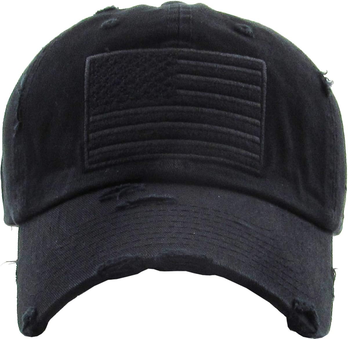 KBVT-209 BLK Tactical Operator with USA Flag Patch US Army Military Baseball Cap Adjustable at  Men’s Clothing store