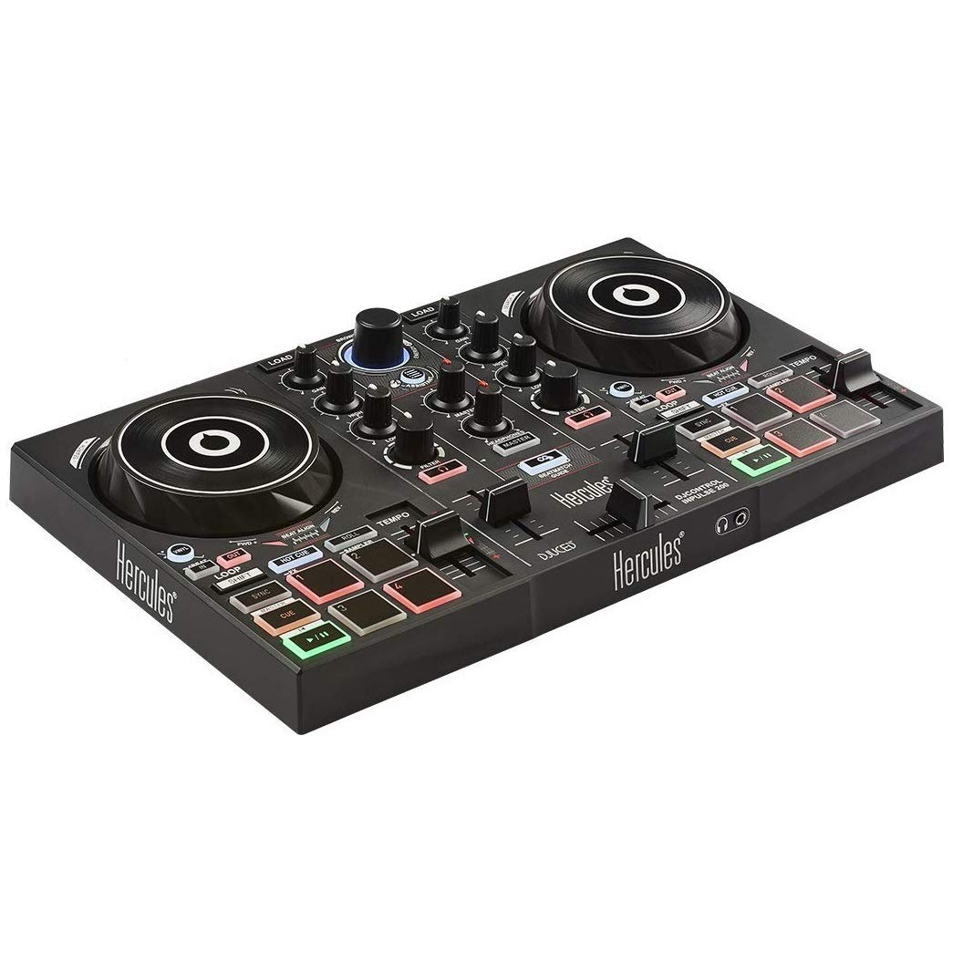 Hercules DJControl Inpulse 200 — DJ controller - 2 tracks with 8 pads and sound card