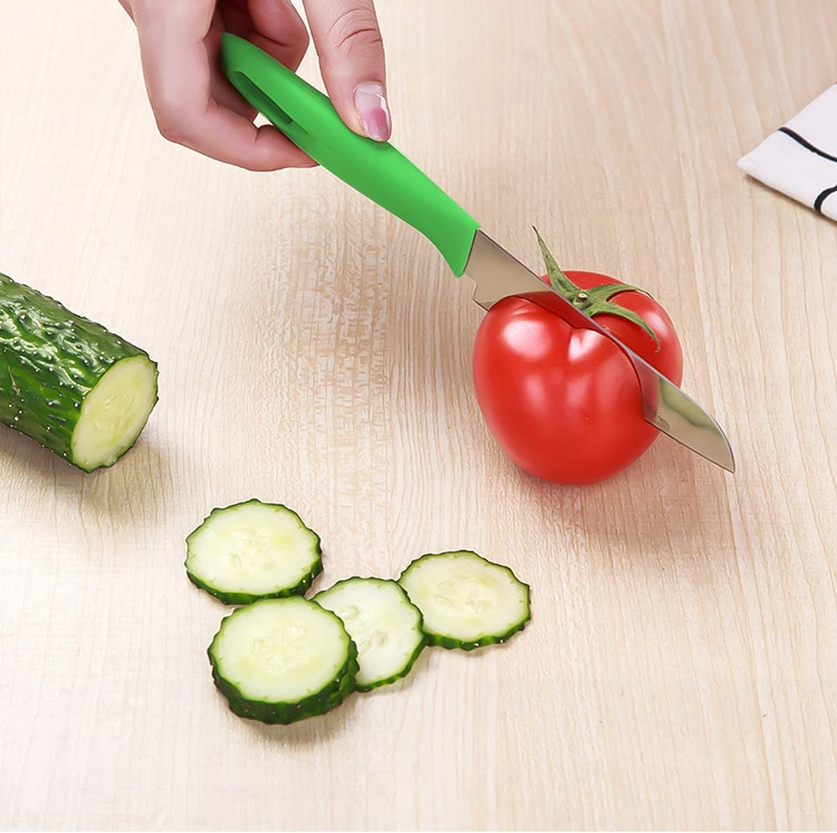 Fruit Knife, 3 Pieces of New Sharp and Durable Small Kitchen Knife with Protective Cover - Image 5