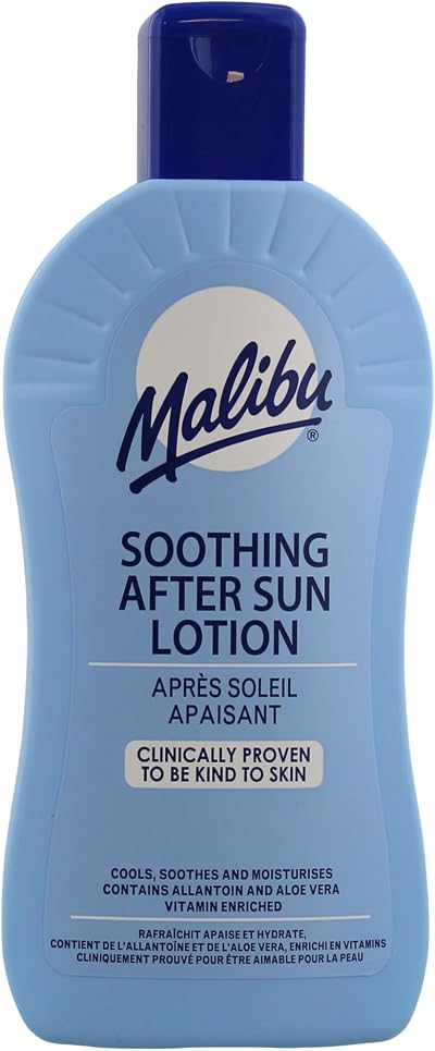 Malibu Sun After Sun Soothing Lotion Aloe Vera Vitamin E Hydrating 400ml