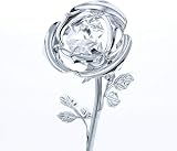 Crystocraft Special Nan Flower Ornament with Swarovski Crystal Elements view 4