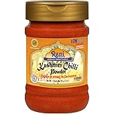 Rani Kashmiri Chilli Powder (Deggi Mirch, Low Heat) Ground Indian Spice 3oz (85g) PET Jar ~ All Natural | Salt-Free | Vegan |