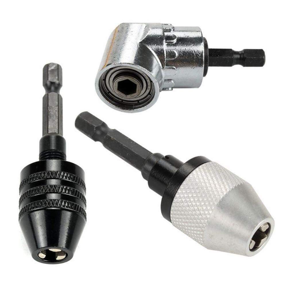 ArtisanShow 105 Degree Multifunction Bit Extension 1/4 Inch Quick Magnetic Drive Hex Bit and Drive Power Screwdriver Bit Attachment Quick Change Drive, 1/4 Inch Hex Shank Drill Chuck Adapter