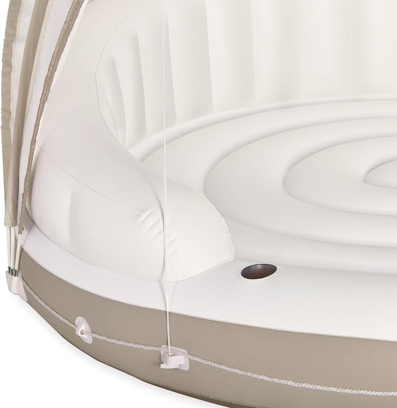 58292EU - Isla Hinchable Canopy Crema - 199x150 cm