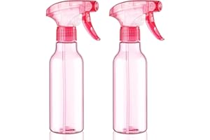 Cosywell Plastic Spray Bottles 8.8oz/260ml 2 Pack Empty Spray Bottle for Cleaning Mist/Stream Refillable Container Water Spraying Bottle for Cooking Hair Care Essential Oils(Pink)