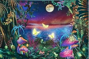 Eiazuiks Diamond Painting Kits for Adults, 5D Full Drill Diamond Art Moon Round Diamond Dots Gem Arts Suitable for Home Wall Decoration 12x16in