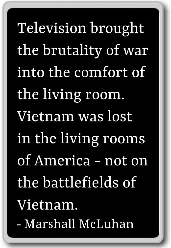 Televisión a la brutalidad de Guerra en... - Marshall McLuhan ...