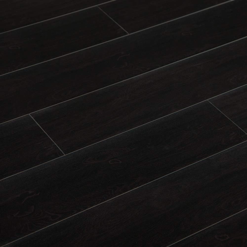 Lamton Laminate Flooring from BuildDirect | 12mm | AC3 | Black | 6.5in. x 48in. |Sample