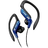 Clip Style Headphone Blue Lightweight and Comfortable Ear Clip. Splash Proof Water resistant Powerful Sound with Bass Boost J