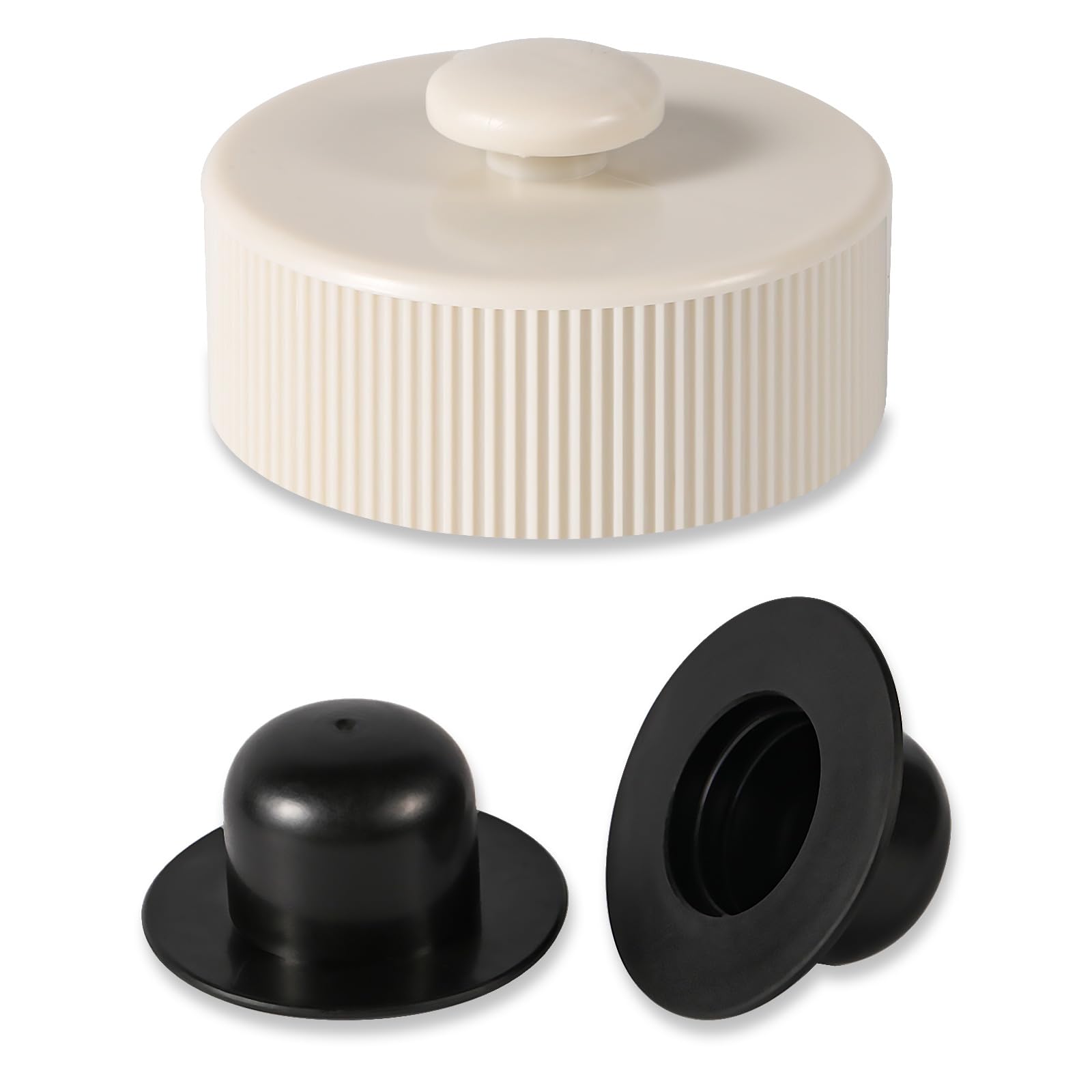 PEUTIER Pool Drain Plug Cover Replacement, Pool Drain Valve Cover with Pool Wall Stopper Swimming Pool Sand Filter Pump Strainer Plug Replacement Parts Accessories for Intex Above Ground Pools