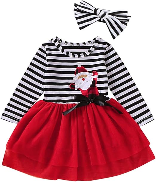 baby girl long sleeve christmas dress