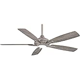 Minka-Aire F1000-BNK Dyno 52 Inch Indoor Ceiling Fan with Integrated LED 16W Dimmable Light in Burnished Nickel Finish