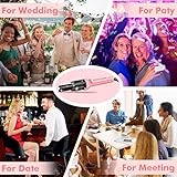Hair Curling Iron - Professional Automatic Hair Curler Wand Instant Heat Curling Iron Hair Waver Automatic Roller 360 Rotating Roller with 3 Adjustable Temperature for Woman & Lady & Girls (Pink)