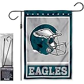 Eagles Helmet Garden Flag and Stand Pole Holder Mount